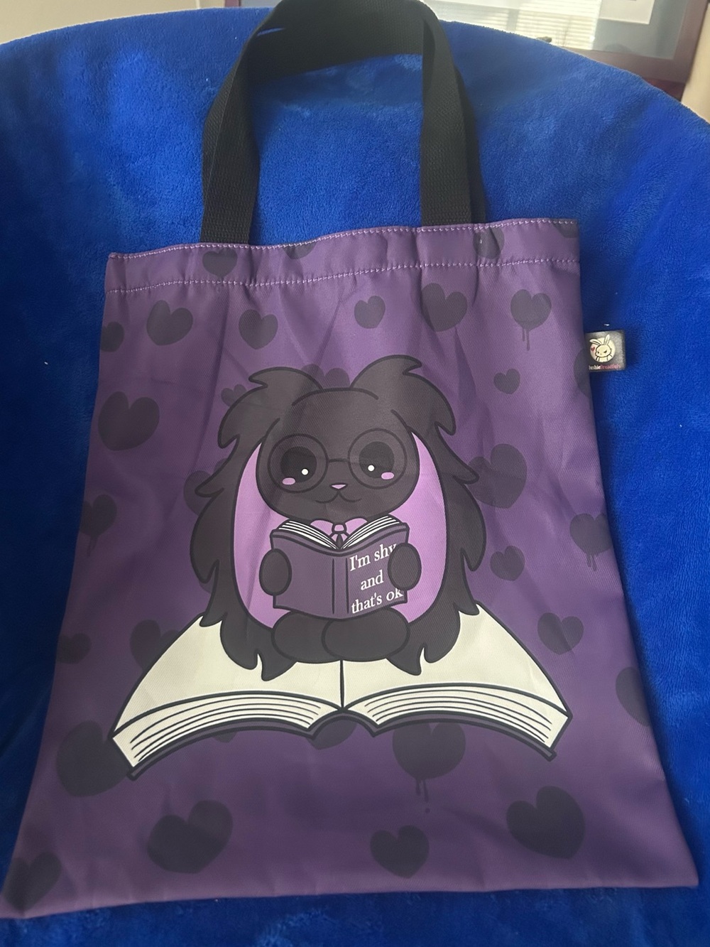 Plushie Dreadfuls “Goth Shy Rabbit" Reversible Tote Bag!